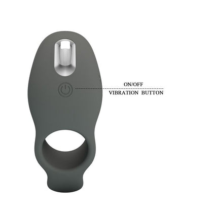PRETTY LOVE - RECHARGEABLE VIBRATING RING WITH DUAL STIMULATION