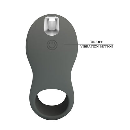 PRETTY LOVE - RECHARGEABLE VIBRATING RING WITH DUAL STIMULATOR