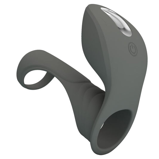 PRETTY LOVE - RECHARGEABLE VIBRATING RING WITH DUAL STIMULATOR