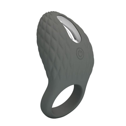 PRETTY LOVE - RECHARGEABLE TEXTURED VIBRATING RING WITH STIMULATOR