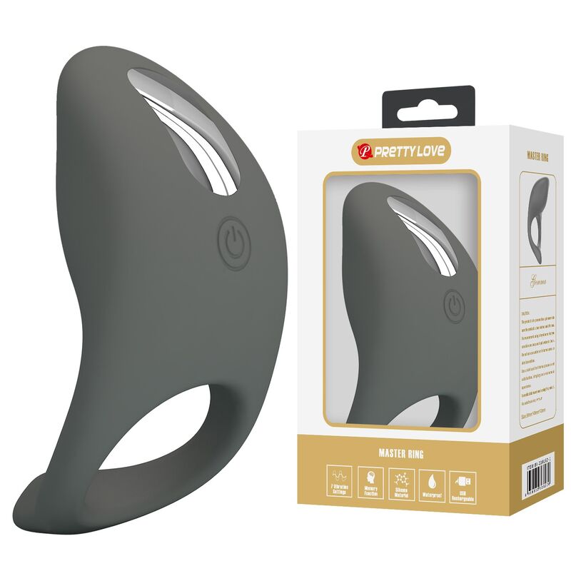 PRETTY LOVE - RECHARGEABLE SOFT SILICONE VIBRATING RING