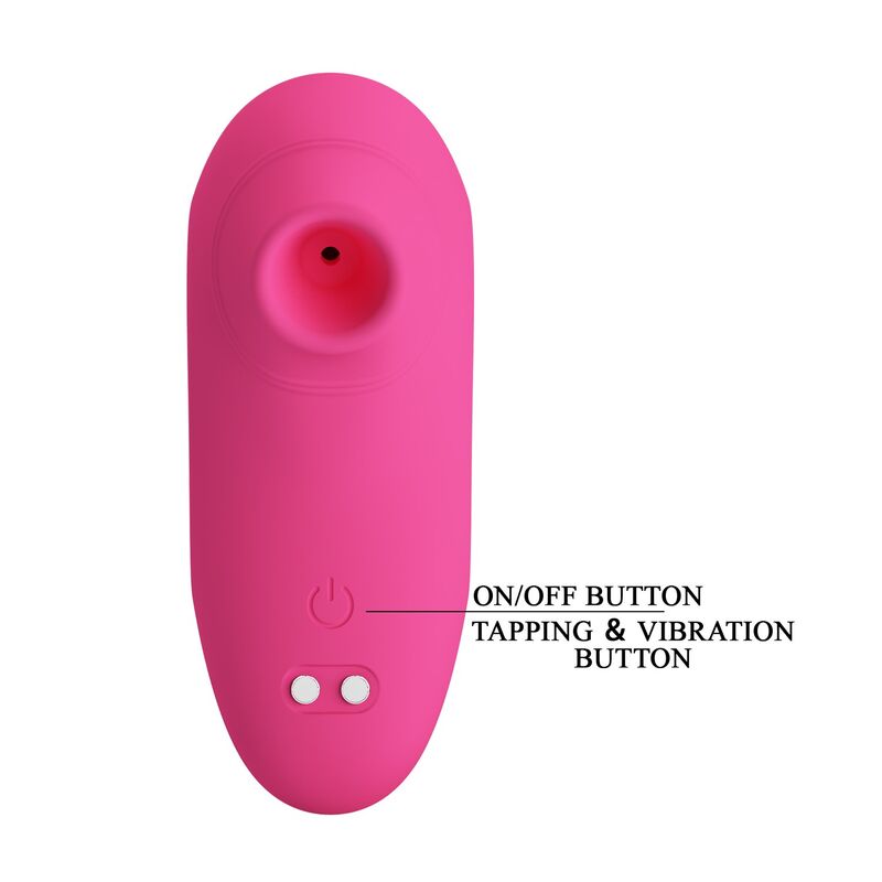 PRETTY LOVE - ARILA RECHARGEABLE CLITORAL SUCTION STIMULATOR WITH VIBRATION PINK