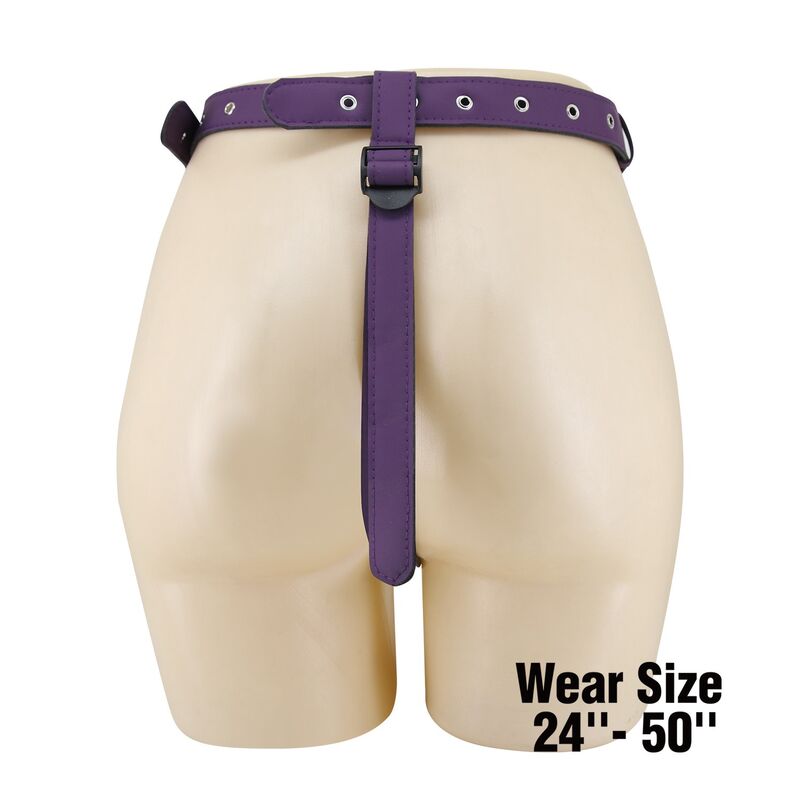 PRETTY LOVE - UNIVERSAL STRAP-ON HARNESS BRIEFS PURPLE AND BLACK