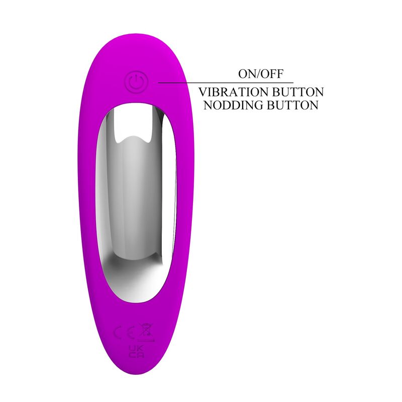 PRETTY LOVE - BAUER RECHARGEABLE PROSTATE MASSAGER 12 MODES PURPLE