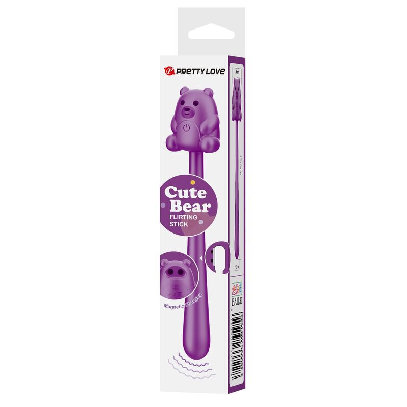 PRETTY LOVE - CUTE BEAR FLIRTING STICK RECHARGEABLE VIBRATOR