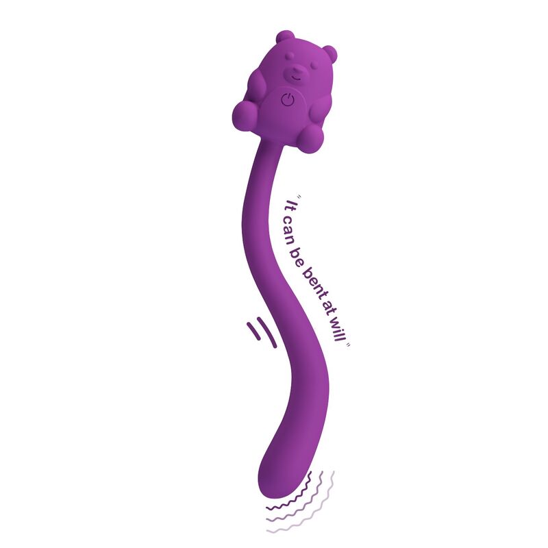 PRETTY LOVE - CUTE BEAR FLIRTING STICK RECHARGEABLE VIBRATOR