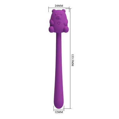 PRETTY LOVE - CUTE BEAR FLIRTING STICK RECHARGEABLE VIBRATOR