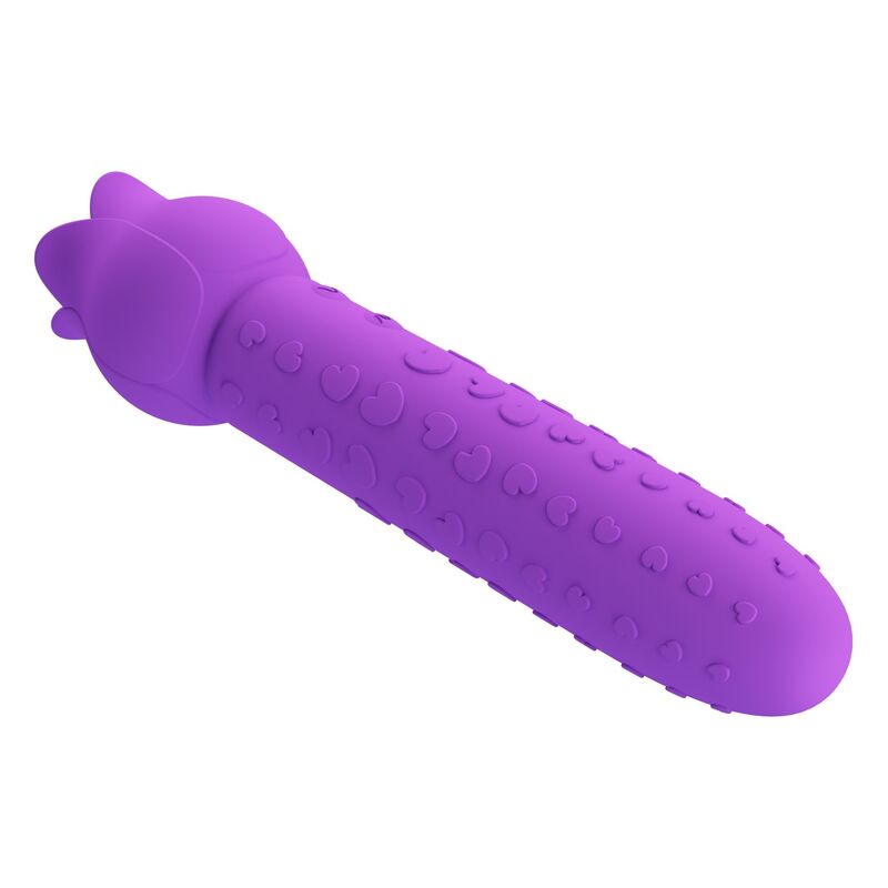 PRETTY LOVE - DANNELL RECHARGEABLE ORAL AND CLITORAL STIMULATOR VIBRATOR PURPLE