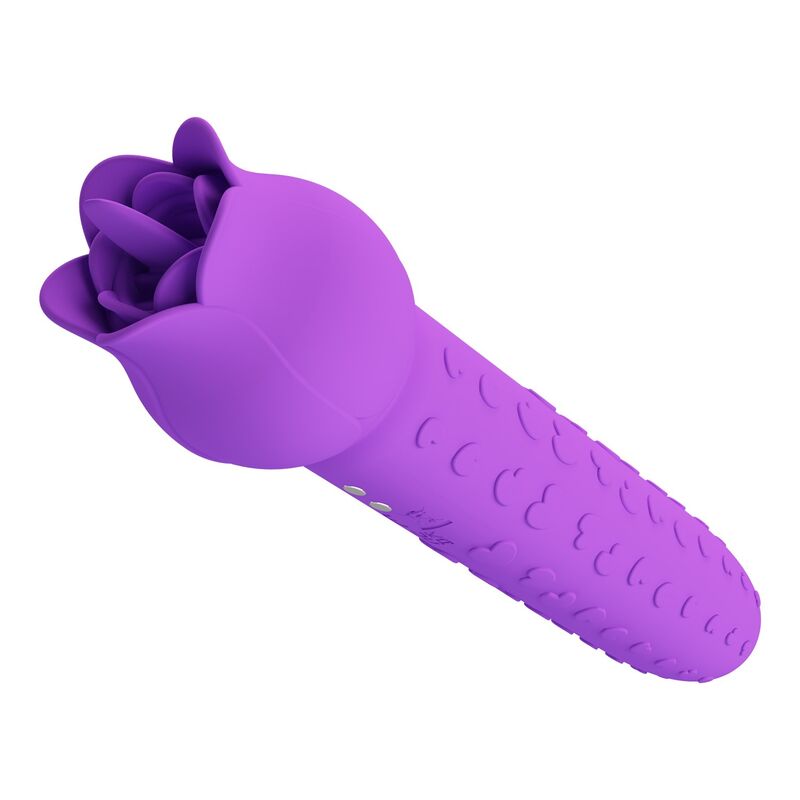 PRETTY LOVE - DANNELL RECHARGEABLE ORAL AND CLITORAL STIMULATOR VIBRATOR PURPLE