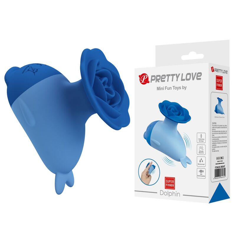 PRETTY LOVE - DOLPHIN MINI USB RECHARGEABLE VIBRATOR