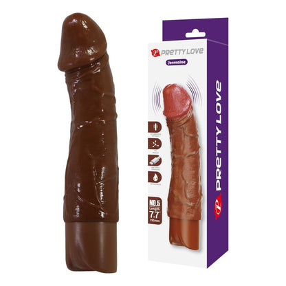 PRETTY LOVE - DONALD REALISTIC VIBRATOR 19.5 CM Ø 4 CM BROWN