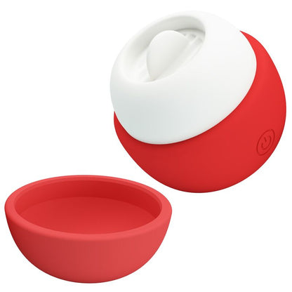 PRETTY LOVE - RECHARGEABLE TONGUE EFFECT CLITORAL STIMULATOR RED