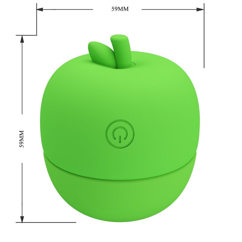 PRETTY LOVE - RECHARGEABLE TONGUE EFFECT CLITORAL STIMULATOR GREEN
