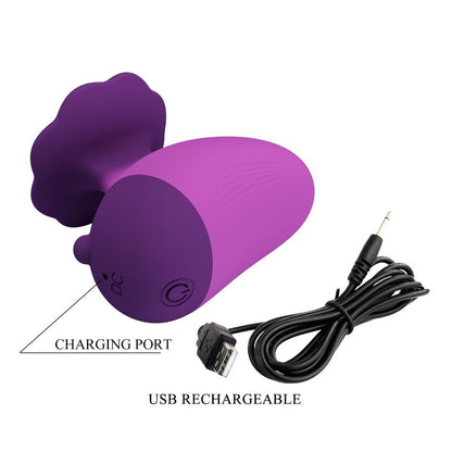 PRETTY LOVE - RECHARGEABLE CLITORAL STIMULATOR 7 MODES PURPLE
