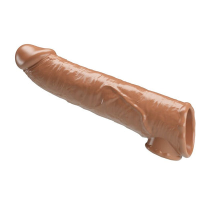 PRETTY LOVE - ADJUSTABLE PENIS EXTENSION SLEEVE 26 CM Ø 4 CM BROWN
