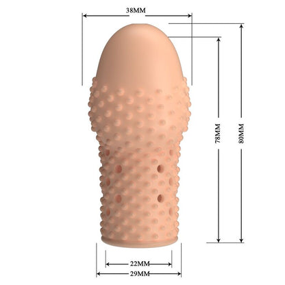 PRETTY LOVE - GEEK'S PENIS SLEEVE GET YOUR PENIS THICKER NATURAL COLOR