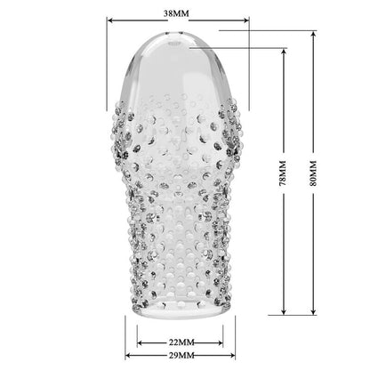 PRETTY LOVE - GEEK'S PENIS SLEEVE GET YOUR PENIS THICKER TRANSPARENT