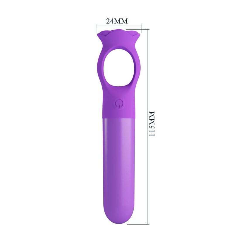 PRETTY LOVE - GIANA RECHARGEABLE MINI VIBRATOR MASSAGER PURPLE