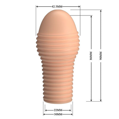 PRETTY LOVE - HOTTT PENIS SLEEVE GET YOUR PENIS THICKER NATURAL COLOR