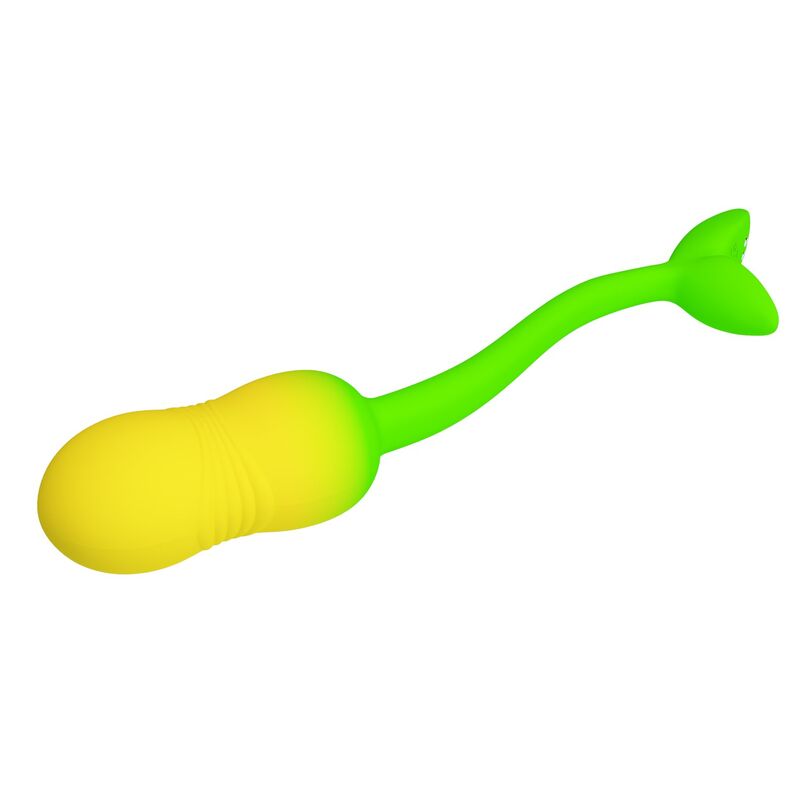 PRETTY LOVE - PULSEN APP CONTROL VIBRATING EGG 12 FUNCTIONS USB RECHARGEABLE GREEN-YELLOW