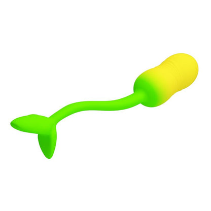 PRETTY LOVE - PULSEN APP CONTROL VIBRATING EGG 12 FUNCTIONS USB RECHARGEABLE GREEN-YELLOW