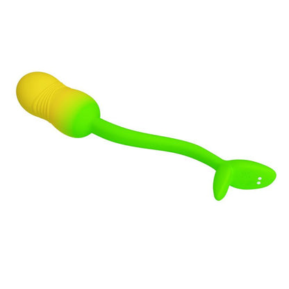 PRETTY LOVE - PULSEN APP CONTROL VIBRATING EGG 12 FUNCTIONS USB RECHARGEABLE GREEN-YELLOW