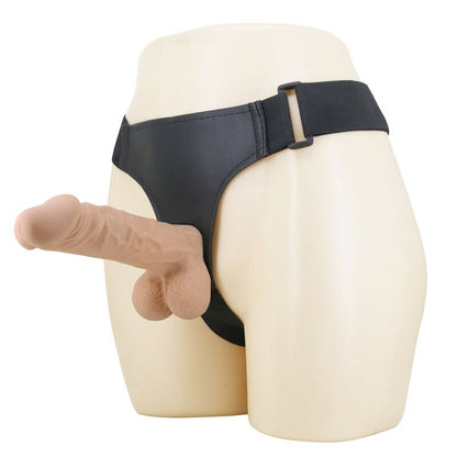 PRETTY LOVE - JOLYON HARNESS WITH FLEXIBLE DILDO 22 CM Ø 4.8 CM NATURAL