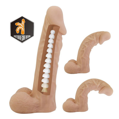 PRETTY LOVE - JOLYON HARNESS WITH FLEXIBLE DILDO 22 CM Ø 4.8 CM NATURAL