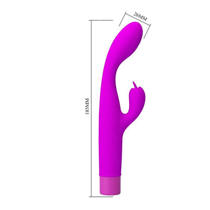 PRETTY LOVE - JENE DUAL STIMULATION G-SPOT AND CLITORAL VIBRATOR PURPLE