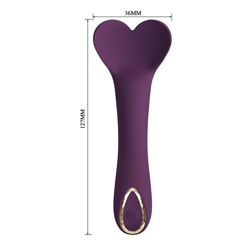 PRETTY LOVE - KENYELL RECHARGEABLE VIBRATOR 10 FUNCTIONS PURPLE