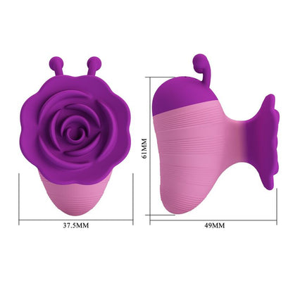 PRETTY LOVE - LITTLE BEE RECHARGEABLE CLITORAL STIMULATOR 7 MODES PURPLE-PINK