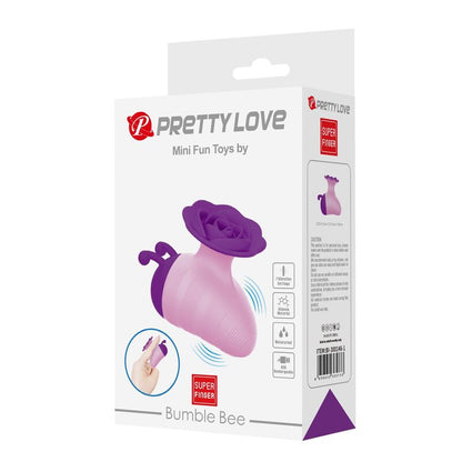 PRETTY LOVE - LITTLE BEE RECHARGEABLE CLITORAL STIMULATOR 7 MODES PURPLE-PINK