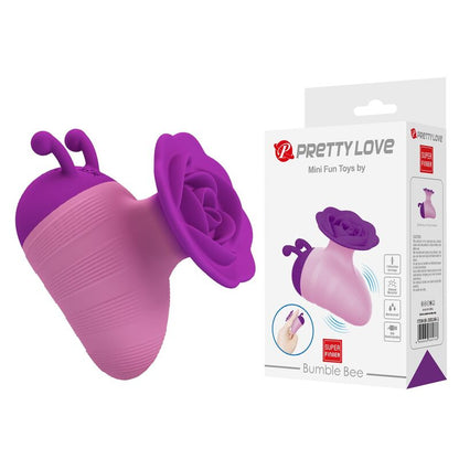 PRETTY LOVE - LITTLE BEE RECHARGEABLE CLITORAL STIMULATOR 7 MODES PURPLE-PINK