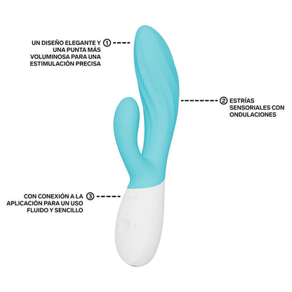 LELO - INA TWIST DOUBLE VIBRATOR RABBIT FOR G-SPOT AND CLITORIS LAVENDER