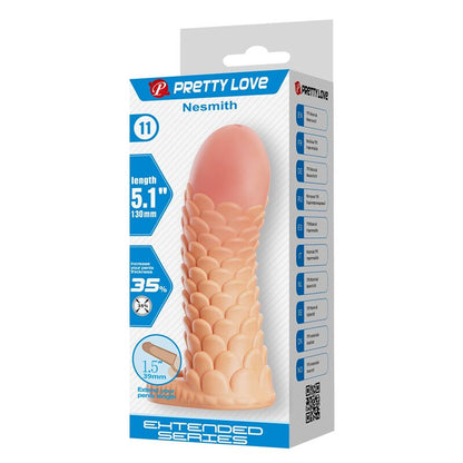 PRETTY LOVE - NESMITH PENIS EXTENSION SLEEVE 13 CM Ø 3.8 CM NATURAL