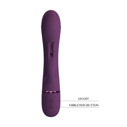 PRETTY LOVE - ROCCO RECHARGEABLE RABBIT VIBRATOR 10 FUNCTIONS PURPLE