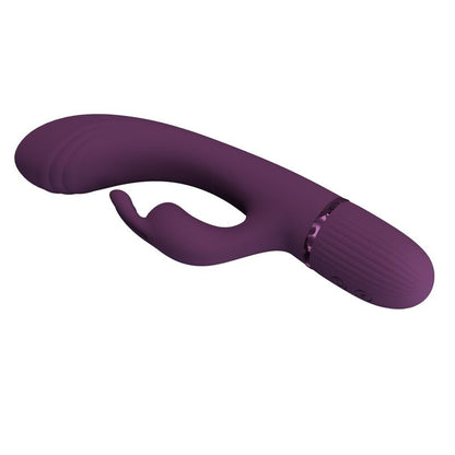 PRETTY LOVE - ROCCO RECHARGEABLE RABBIT VIBRATOR 10 FUNCTIONS PURPLE