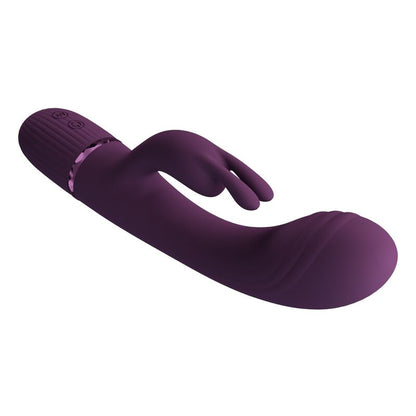 PRETTY LOVE - ROCCO RECHARGEABLE RABBIT VIBRATOR 10 FUNCTIONS PURPLE