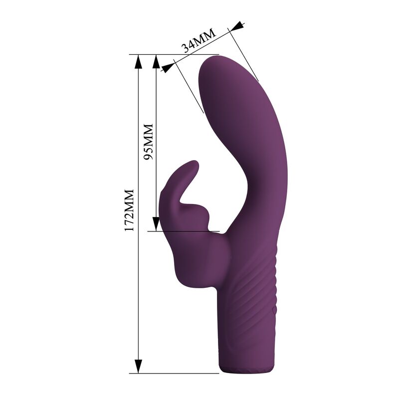 PRETTY LOVE - OLIVIA RECHARGEABLE RABBIT VIBRATOR 10 FUNCTIONS