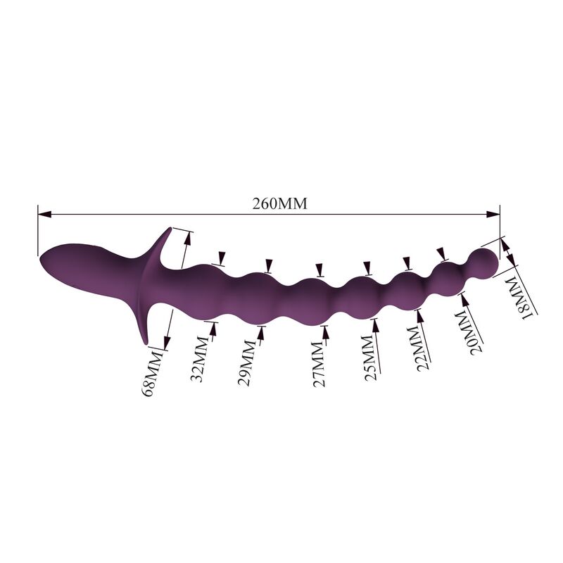 PRETTY LOVE - MADISON RECHARGEABLE ANAL VIBRATOR 10 FUNCTIONS