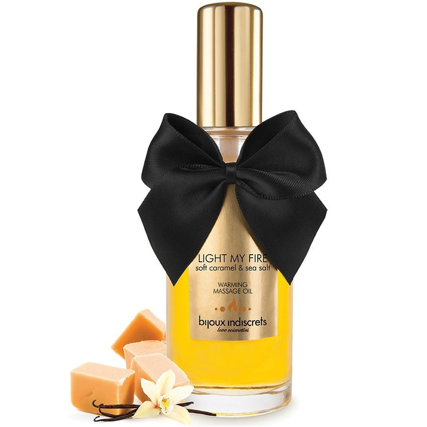 BIJOUX INDISCRETS - MASSAGE OIL HEAT EFFECT CARAMEL AROMA