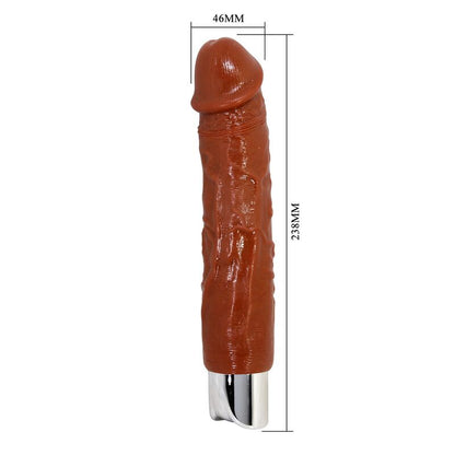 PRETTY LOVE - PRO REALISTIC VIBRATOR 23.5 CM Ø 4.8 CM BROWN