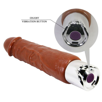 PRETTY LOVE - VIBRATEUR RÉALISTE PRO 23,5 CM Ø 4,8 CM MARRON