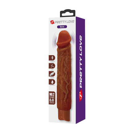 PRETTY LOVE - OWEN REALISTIC VIBRATOR 22.5 CM Ø 4.5 CM BROWN