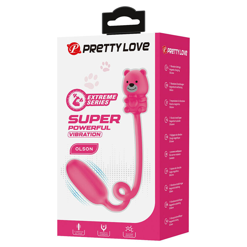 PRETTY LOVE - OLSON RECHARGEABLE BULLET VIBRATOR WITH WIRED CONTROLLER PINK