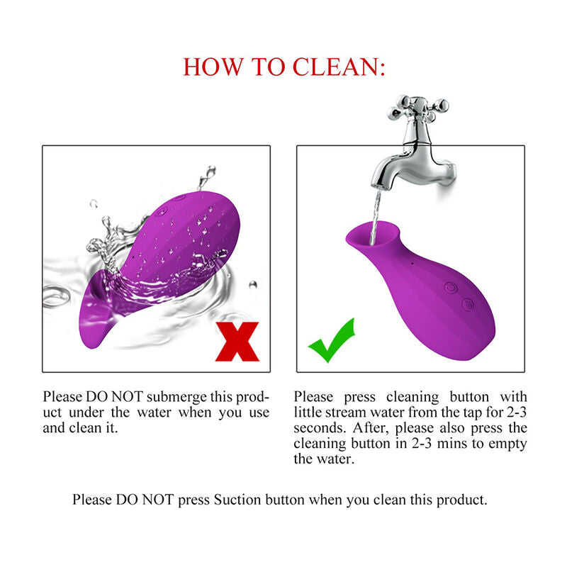 PRETTY LOVE - MAGIC BOTTLE RECHARGEABLE CLITORAL SUCTION STIMULATOR PURPLE