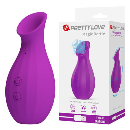 PRETTY LOVE - STIMULATEUR CLITORIDIEN À SUCCION RECHARGEABLE MAGIC BOTTLE VIOLET