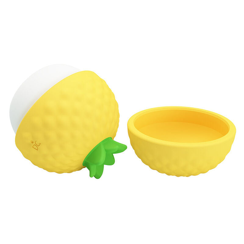 PRETTY LOVE - RECHARGEABLE SUCTION AND THRUSTING CLITORAL STIMULATOR YELLOW