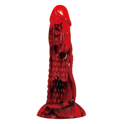POWER MONSTERS - MINOTAUR FANTASY DILDO WITH SUCTION CUP 21 CM Ø 5 CM RED & BLACK