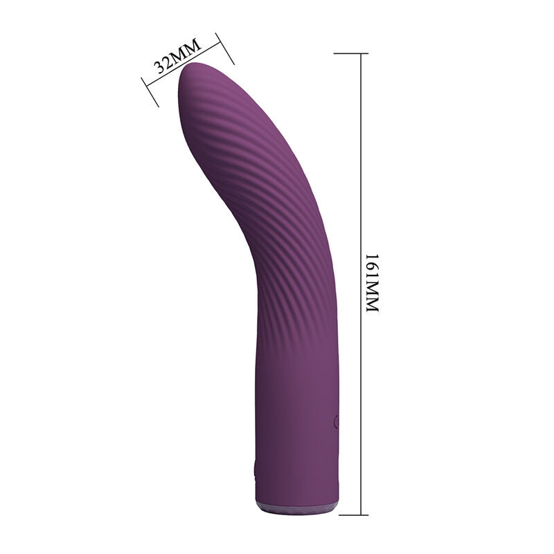 PRETTY LOVE - KISSELL RECHARGEABLE VIBRATOR 10 FUNCTIONS PURPLE